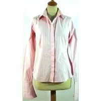 Thomas Pink - Powder Pink with Pink and White Textured Checked - Blouse - Size 12