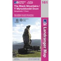 The Black Mountains - OS Landranger Map Sheet Number 161