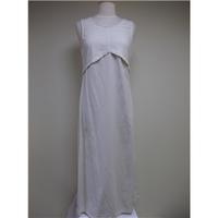 The Earth Collection Cream Silk/Cotton Long Dress The Earth Collection - Cream / ivory - Full length dress