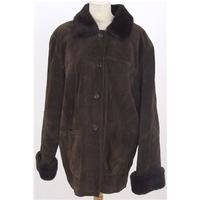 the keenan leather co size l brown suede jacket