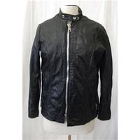 the leather shop size 14 black leather jacket