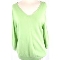 The Cashmere Company Size M Apple Green Cashmere Jumper