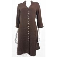 The White Company, size M brown linen dress