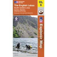 The Lake District: South-western area - OS Explorer Active Map Sheet Number OL6