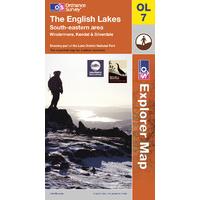 The Lake District: South-eastern area - OS Explorer Active Map Sheet Number OL7