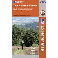 The National Forest - OS Explorer Active Map Sheet Number 245