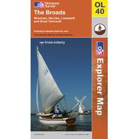 The Broads - OS Explorer Active Map Sheet Number OL40