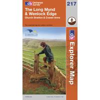 The Long Mynd & Wenlock Edge - OS Explorer Map Sheet Number 217