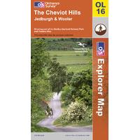The Cheviot Hills - OS Explorer Active Map Sheet Number OL16