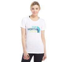 the north face womens short sleeve easy t shirt white