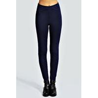 Thick Ponte High Waist Leggings - navy