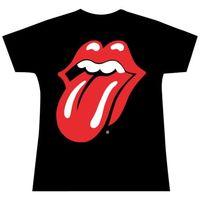 the rolling stones classic tongue official ladies skinny fit t shirt