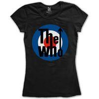 The Who Women\'s Target Classic Short Sleeve T-shirt, Black, Size 12