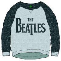 The Beatles Women\'s Drop T Logo Long Sleeve Sweatshirt, Grey, Size 14