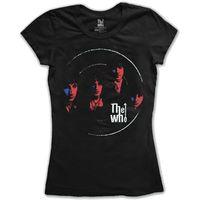 The Who Soundwaves Black Ladies T-shirt Size: X Large
