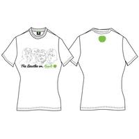 The Beatles Women\'s On Apple Short Sleeve T-shirt, White, Size 12 (manufacturer