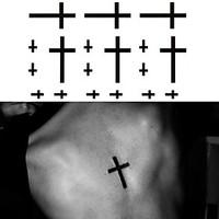 the Cross Beads Tattoo Stickers Temporary Tattoos(1 Pc)