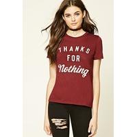 thanks for nothing graphic tee