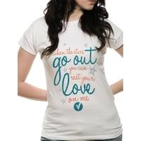 the vamps love on me womens small t shirt white
