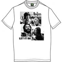 The Beatles \'Let It Be\' Men\'s Large T-Shirt - White