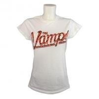 the vamps team vamps ladies white t shirt large