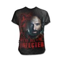 The Walking Dead All Infected Rick Ripped T-Shirt - Size: L