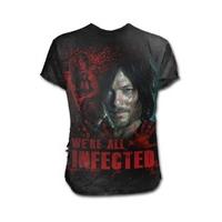 the walking dead all infected daryl ripped t shirt size m