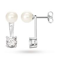 Thomas Sabo Glam & Soul Pearl And Cubic Zirconia Ear Studs