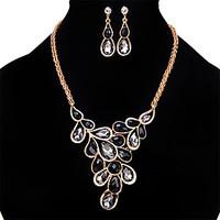 the latest european and american fashion jewelry sets necklace earring