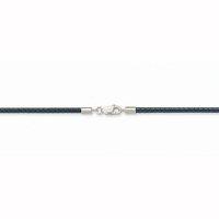 Thomas Sabo Silver and Black Leather Necklace