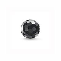 Thomas Sabo Faceted Obsidian Karma Bead