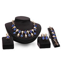 The Latest European And American Exaggerated Fashion High-End Ladies Jewelry Set / Ring / Earrings / Necklace / Bracelet