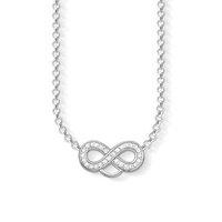 Thomas Sabo Silver And cubic Zirconia Infinity Charm Necklace