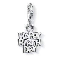 Thomas Sabo Silver Happy Birthday Charm