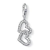 Thomas Sabo Silver Double Hearts Charm