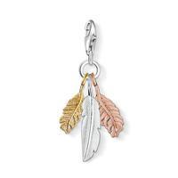 Thomas Sabo Tri-Colour Feathers Charm