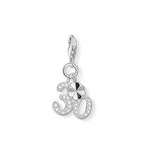 Thomas Sabo Silver And Cubic Zirconia 30 Charm