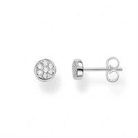 Thomas Sabo Silver Cubic Zirconia Pave Circle Studs