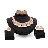 The Latest European And American Exaggerated Fashion High-End Ladies Jewelry Set / Ring / Earrings / Necklace / Bracelet