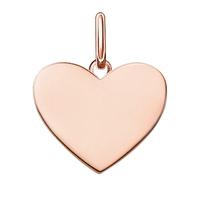 Thomas Sabo Love Coins Rose Gold Plated Engravable Heart Pendant Lbpe0002-415-12