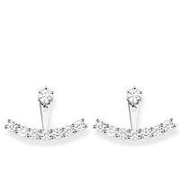 Thomas Sabo Silver And Zirconia Claw Set Stud Jacket Earrings