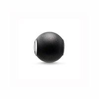 thomas sabo matt obsidian karma bead