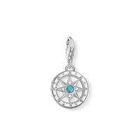 Thomas Sabo Silver And Turquoise Compass Charm