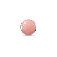 Thomas Sabo Pink Bamboo Coral Faceted Karma Bead