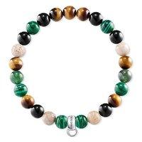 thomas sabo green malachite tigers eye jasper and obsidian bracelet