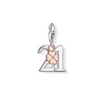 Thomas Sabo Silver 21 and Rose Gold Plated Clover Charm