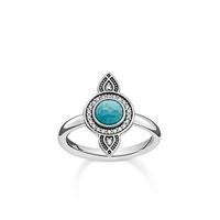 Thomas Sabo Silver And Turquoise Dreamcatcher Ring