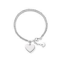 Thomas Sabo Love Bridge Double Chain Heart Bracelet
