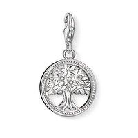 thomas sabo silver and zirconia tree of life charm