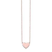 Thomas Sabo Rose Gold Plate Polished Heart Engravable Necklace